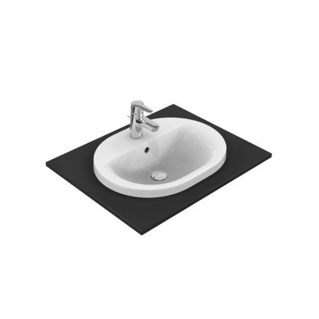 IDEAL STANDARD CONNECT - LAVABO 550 MM À ENCASTRER EN HAUT AVEC TROU POUR ROBINETTERIE