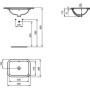 IDEAL STANDARD CONNECT - LAVABO 500 MM ENCASTRÉ SOUS PLAN