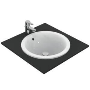 IDEAL STANDARD CONNECT - LAVABO 480 MM À ENCASTRER SUR PLAN SANS TROU POUR ROBINETTERIE