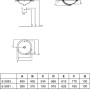 IDEAL STANDARD CONNECT - LAVABO 480 MM À ENCASTRER SUR PLAN SANS TROU POUR ROBINETTERIE