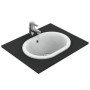 IDEAL STANDARD CONNECT - LAVABO 480 MM À ENCASTRER EN HAUT OVALE SANS TROU POUR ROBINETTERIE