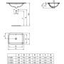 IDEAL STANDARD CONNECT - LAVABO 420 MM À ENCASTRER SOUS PLATRE RECTANGULAIRE
