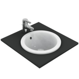 IDEAL STANDARD CONNECT - LAVABO 380 MM À ENCASTRER EN HAUT SANS TROU POUR ROBINETTERIE