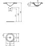 IDEAL STANDARD CONNECT - LAVABO 380 MM À ENCASTRER EN HAUT SANS TROU POUR ROBINETTERIE
