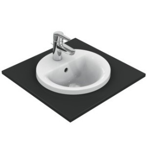IDEAL STANDARD CONNECT - LAVABO 380 MM À ENCASTRER SURFACE AVEC TROU POUR ROBINETTERIE