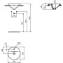 IDEAL STANDARD CONNECT - LAVABO 380 MM À ENCASTRER SURFACE AVEC TROU POUR ROBINETTERIE