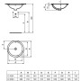 IDEAL STANDARD CONNECT - LAVABO 380 MM À ENCASTRER SOUS PLAN