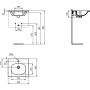 IDEAL STANDARD LAVABO TOP 500MM BLANC BRILLANT