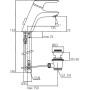 IDEAL STANDARD ROBINET CERAMIX BLU POUR LAVABO AVEC TUBES FLEXIBLES