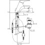 IDEAL STANDARD ROBINET CERAMIX BLU POUR LAVABO AVEC BEC EXTRAIBLE