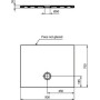 IDEAL STANDARD DOUCHE PLATE STRADA 90x70 ULTRASLIM EN CÉRAMIQUE ANTIDÉRAPANTE