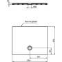 IDEAL STANDARD PLATEAU DE DOUCHE 100x80 ULTRASLIM EN CERAMIQUE ANTI-DÉRAPANT