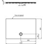 IDEAL STANDARD DOUCHE PLATE STRADA 120x80 ULTRASLIM EN CÉRAMIQUE ANTIDÉRAPANTE