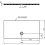 IDEAL STANDARD DOUCHE PLATE STRADA 140x70 ULTRA MINCE EN CÉRAMIQUE ANTI-DÉRAPANTE