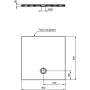 IDEAL STANDARD PLATEFORME DE DOUCHE 90x90 ULTRASLIM EN CÉRAMIQUE ANTI-DÉRAPANTE