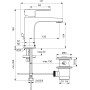 IDEAL STANDARD ROBINET LAVABO CERAFINE D H.104 MM