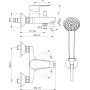 IDEAL STANDARD CERAFINE D MITIGEUR EXTERNE POUR DOUCHE AVEC POIGNÉE