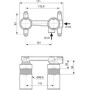 IDEAL STANDARD ROBINET DE LAVABO MURAL CERAPLAN