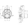 IDEAL STANDARD MITIGEUR ENCASTRÉ CERAPLAN POUR DOUCHE ET CORPS ENCASTRÉ
