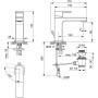 IDEAL STANDARD EDGE ROBINET LAVABO C/BLUESTART H.95MM