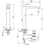 IDEAL STANDARD EDGE ROBINET DE LAVABO À POSER SUR PLAN H.240 MM AVEC ÉVACUATION