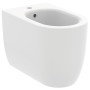 IDEAL STANDARD BIDET À POSER BLEND CURVE MONTÉ SUR LE MUR BLANC BRILLANT
