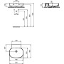 IDEAL STANDARD LAVABO LINDA-X 50X48 CM AVEC DÉBORDEMENT SANS TROUS