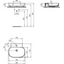IDEAL STANDARD LAVABO LINDA-X 60 CM SANS DÉBORDEMENT 1 TROU