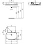 IDEAL STANDARD LAVABO LINDA-X 60 CM C/TROPPOPIENO 1 FORO