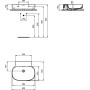 IDEAL STANDARD LAVABO LINDA-X 60 CM C/TROPPOPIENO S/FORO