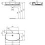 IDEAL STANDARD LAVABO LINDA-X 75 CM SANS DÉBORDEMENT 1 TROU