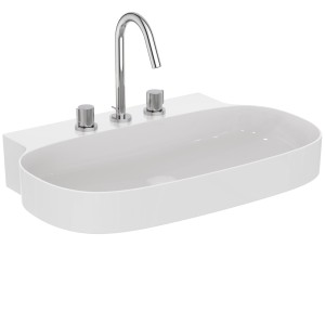 IDEAL STANDARD LAVABO LINDA-X 75 CM SANS DÉBORDEMENT 3 TROUS