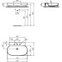 IDEAL STANDARD LAVABO LINDA-X 75 CM SANS DÉBORDEMENT 3 TROUS