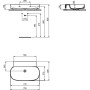 IDEAL STANDARD LAVABO LINDA-X 75 CM SANS DÉBORDEMENT SANS TROUS
