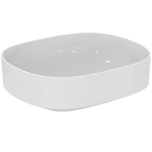 IDEAL STANDARD LAVABO OVALE À POSER LINDA-X 45 S/SURÉLEVÉ S/SANS TROU