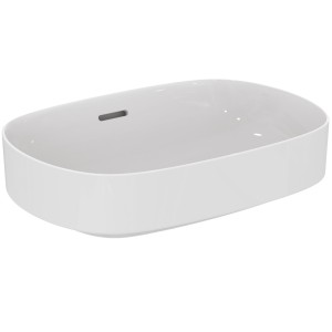 IDEAL STANDARD LAVABO OVALE DE POSAGE LINDA-X 55 CM AVEC DÉBORDEMENT SANS TROU