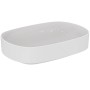 IDEAL STANDARD LAVABO OVALE À POSER LINDA-X 55 CM SANS DÉBORDEMENT SANS TROU