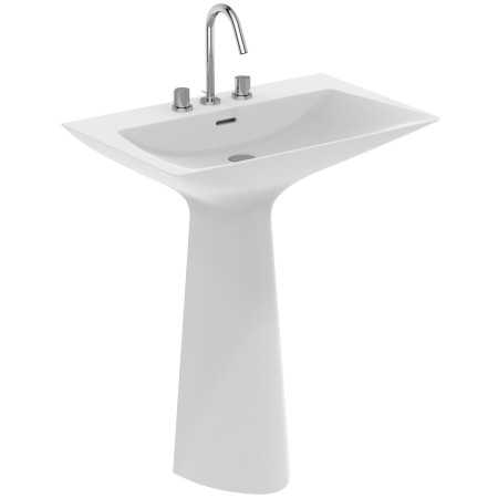 IDEAL STANDARD LAVABO TOTEM TIPO-Z AVEC DÉBORDEMENT 3 TROUS