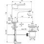 IDEAL STANDARD CERAFINE OU ROBINET LAVABO H.84 MM AVEC ÉVACUATION