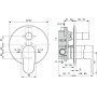 IDEAL STANDARD CERAFINE OU ROBINET ENCASTRÉ POUR BAIGNOIRE/DOUCHE
