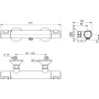 IDEAL STANDARD ROBINET THERMOSTATIQUE EXTERNE CERATHERM T25 POUR DOUCHE