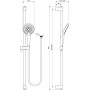 IDEAL STANDARD IDEALRAIN EVO JET ROD DE DOUCHE RONDE 900 mm 3 FONCTIONS
