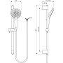 IDEAL STANDARD IDEALRAIN EVO JET ROBINET DE DOUCHE ROND 600mm 3 FONCTIONS
