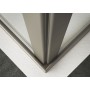 DISENIA ESPACE ANGLE 1 PARE-COULISSANTE (la porte se ferme sur le verre fixe latéral) + 1 CÔTÉ FIXE