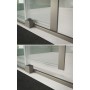 DISENIA ESPACE ANGLE 1 PARE-COULISSANTE (la porte se ferme sur le verre fixe latéral) + 1 CÔTÉ FIXE