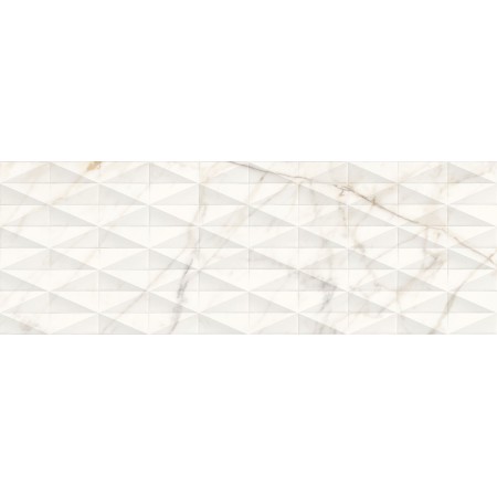 MARAZZI ALLMARBLE_WALL OR BLANC SATINÉ 40X120 STRUCTURE PAVÉ 3D RECTIFIÉ
