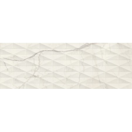 MARAZZI ALLMARBLE_WALL STATUARIO SATIN 40X120 STRUCTURE PAVÉ 3D RECTIFIÉ
