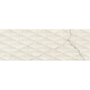 MARAZZI ALLMARBLE_WALL STATUARIO LUX 40X120 STRUCTURE PAVÉ 3D RECTIFIÉ