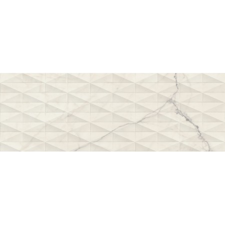 MARAZZI ALLMARBLE_WALL STATUARIO LUX 40X120 STRUCTURE PAVÉ 3D RECTIFIÉ