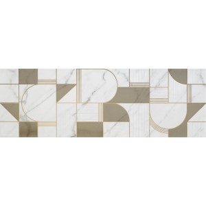 MARAZZI ALLMARBLE_WALL OR BLANC SATINÉ 40X120 DÉCOR CLUB
